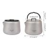UNbit Kettle for Stove top 1.4 L Titanium Kettle with Filter Outdoor Camping Coffee Tea Pot Water Kettle with Handle Apply to Home Induction Cooker Kitchen Supplies Teapots view 2