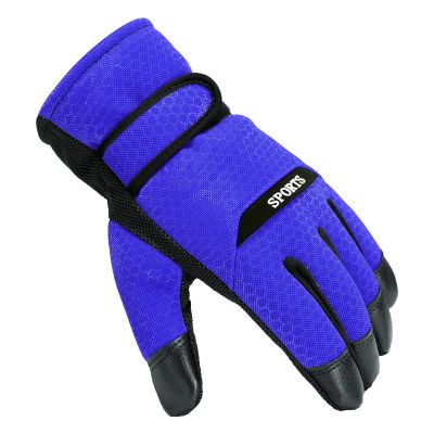 YOLAI Winter Ski Gloves for Men Women Winter Snow Gloves Windproof Touchscreen Gloves for Cold Weather Warm (A-Blue, One Size)