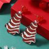 Funny Christmas Acrylic Dangle Earrings for Women Christmas Tree Earrings for Xmas Decoration view 4
