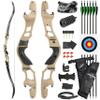 62" Recurve Bow Gordon Limbs ILF Interface CNC Machining 30-60Lbs for Adult Archery Competition Athletic Right Hand (30Lbs, Gray Green)