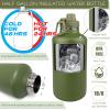 DEFUNX 64 Oz Insulated Water Bottle with Sleeve (All Military Green) - Half Gallon Water Jug with Handle - Stainless Steel Sports Water Bottle for Gym Workout Hiking Tactical Bottle with Pouch view 3
