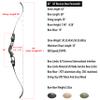 62" Recurve Bow Gordon Limbs ILF Interface CNC Machining 30-60Lbs for Adult Archery Competition Athletic Right Hand (45Lbs, Black) view 3