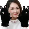 delyx Winter plush warm gloves rabbit flap cartoon embroidery winter gloves view 1