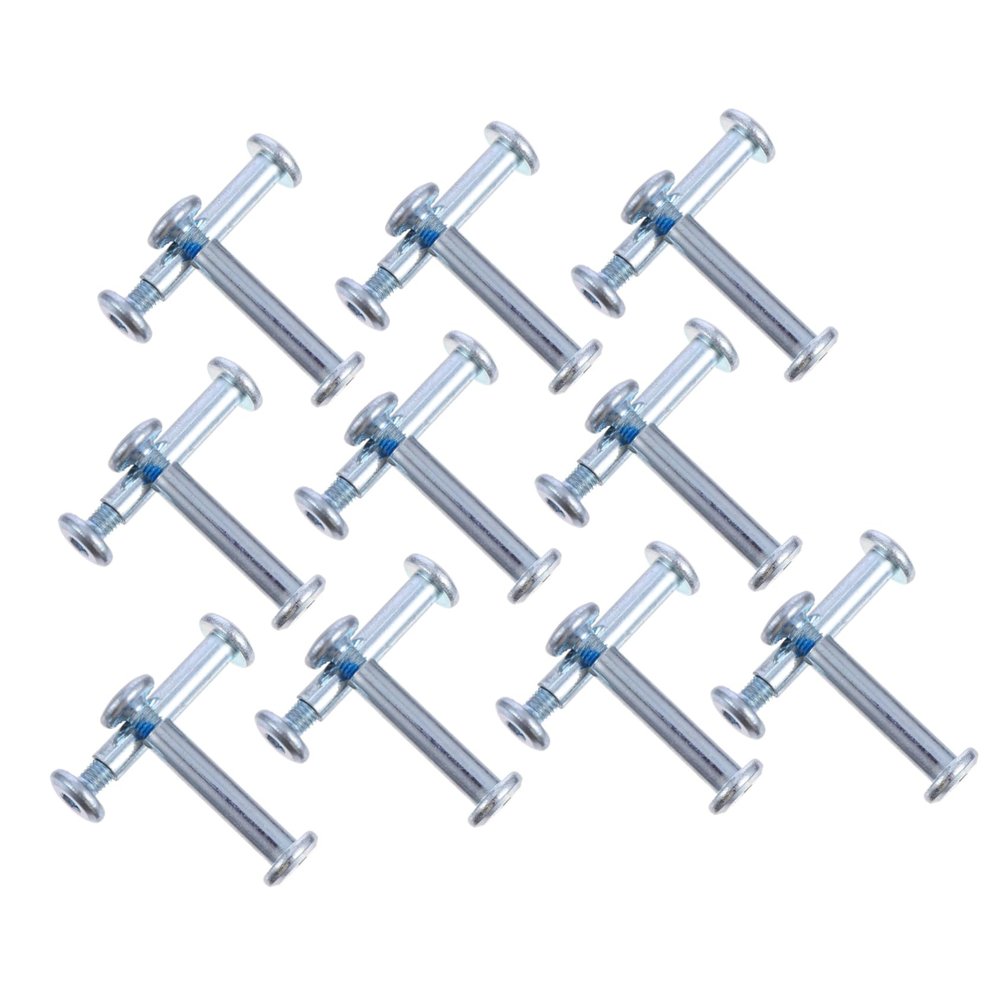 Milisten 20pcs Inline Skate Axle Screws Replacement Set Stainless Steel Skating Wheel Screw Kit 31mm Size for Skates Male Female Sockets