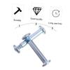 Milisten 20pcs Inline Skate Axle Screws Replacement Set Stainless Steel Skating Wheel Screw Kit 31mm Size for Skates Male Female Sockets view 3