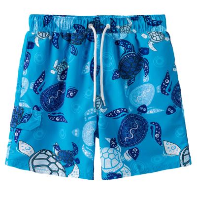 Angel season Boys Swim Trunks with UPF 50+ Kids Board Shorts Quick Dry Youth Swimsuit Teen Boy Swimwear Turtle Blue Size 11-12 Years