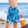 Angel season Boys Swim Trunks with UPF 50+ Kids Board Shorts Quick Dry Youth Swimsuit Teen Boy Swimwear Turtle Blue Size 11-12 Years view 2