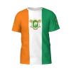 Custom Name Number Cote D'Ivoire Flag Emblem Men's Patriotic T Shirt 3D Tops Sport Soccer Shirts view 4