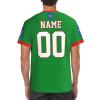 Custom Name Number Ethiopia Flag Emblem Men's Patriotic T Shirt 3D Tops Sport Soccer Shirts view 3