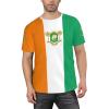 Custom Name Number Cote D'Ivoire Flag Emblem Men's Patriotic T Shirt 3D Tops Sport Soccer Shirts view 2