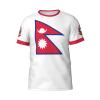 Custom Name Number Nepal Flag Emblem Men's Patriotic T Shirt 3D Tops Sport Soccer Shirts view 4