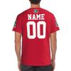 Custom Name Number Liberia Flag Emblem Men's Patriotic T Shirt 3D Tops Sport Soccer Shirts view 3
