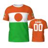 Custom Name Number Niger Flag Emblem Men's Patriotic T Shirt 3D Tops Sport Soccer Shirts view 1