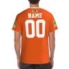 Custom Name Number Niger Flag Emblem Men's Patriotic T Shirt 3D Tops Sport Soccer Shirts view 3