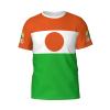 Custom Name Number Niger Flag Emblem Men's Patriotic T Shirt 3D Tops Sport Soccer Shirts view 4