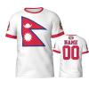Custom Name Number Nepal Flag Emblem Men's Patriotic T Shirt 3D Tops Sport Soccer Shirts view 1