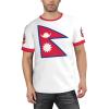 Custom Name Number Nepal Flag Emblem Men's Patriotic T Shirt 3D Tops Sport Soccer Shirts view 2