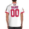 Custom Name Number Nepal Flag Emblem Men's Patriotic T Shirt 3D Tops Sport Soccer Shirts view 3