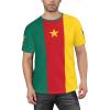 Custom Name Number Cameroon Flag Emblem Men's Patriotic T Shirt 3D Tops Sport Soccer Shirts view 2