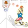 pulunto Mini Basketball Hoop Kit Plastic Basketball Backboard with Suction Cup for Indoor Sports Wall Mount Basketball Hoop Set with 2 Balls Funny Home Basket Sports Excersise view 3