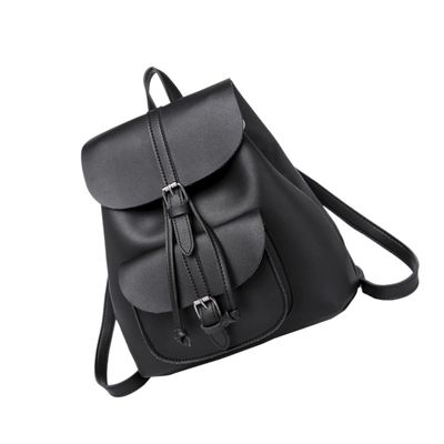 Gatuida Retro Pu Backpack for Women Stylish and Durable Fashion Bag Capacity Travel Backpack Chic Black Design for Daily Use and
