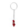 Yongkan Stainless Steel Albania Eagle Map Flag Keychain Chain Albanian Jewelry (silver) view 1