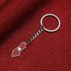 Yongkan Stainless Steel Albania Eagle Map Flag Keychain Chain Albanian Jewelry (silver) view 2
