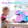 Kids Bike Helmet and Pad Set for Girls Boys Ages 2-3-5-8-14, Adjustable Toddler Youth Helmet with Knee & Elbow Pads for Bicycle, Skating, Scooter - Multiple Bright Color Options view 2