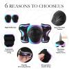 Kids Bike Helmet and Pad Set for Girls Boys Ages 2-3-5-8-14, Adjustable Toddler Youth Helmet with Knee & Elbow Pads for Bicycle, Skating, Scooter - Multiple Bright Color Options view 3