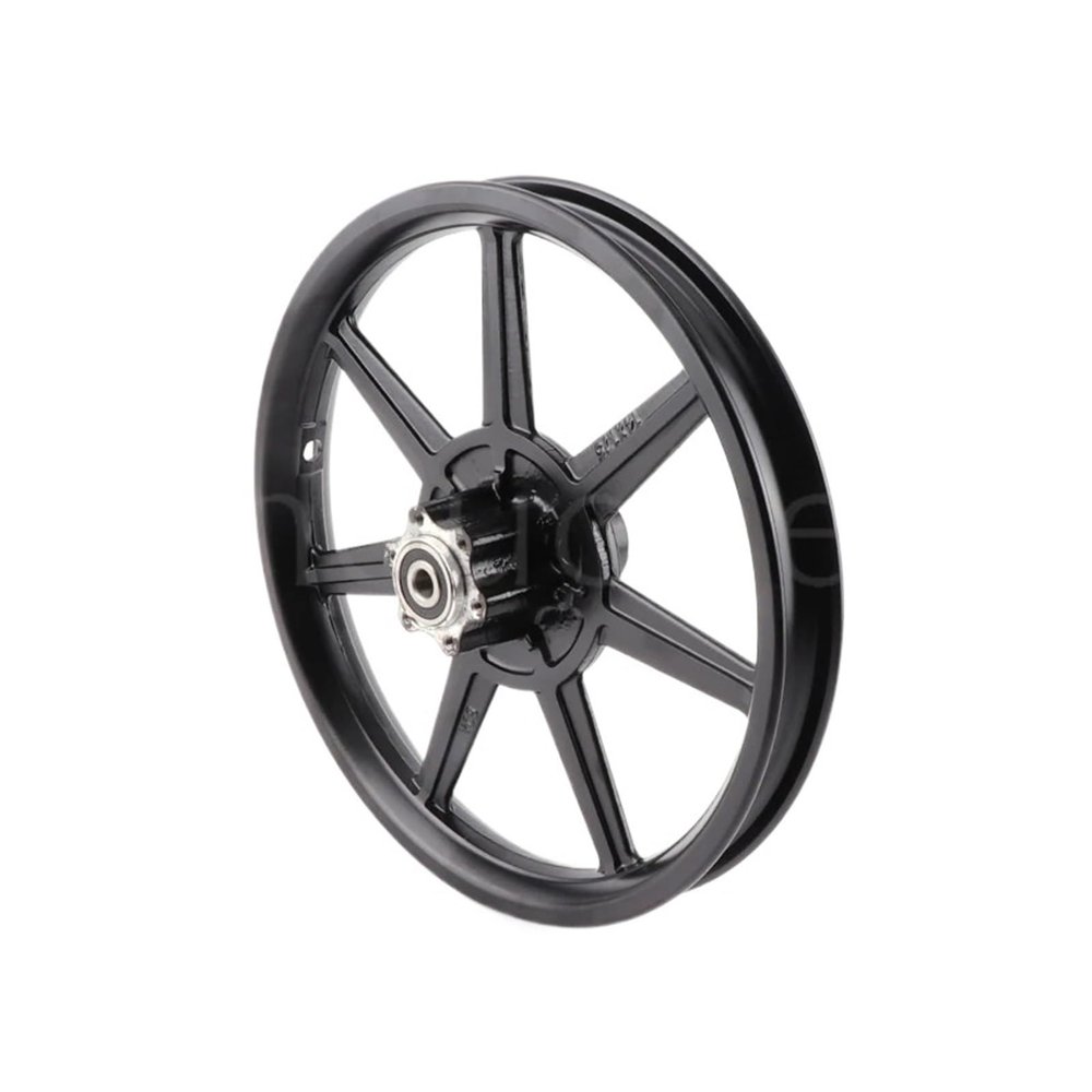 Motorcycle Accessories 14 Inch Aluminum Alloy Wheel 14x1.75 Disc Brake Front Rim For Electric Scooters E-bike Folding Bicycles (Color : Black)