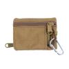 BYERZ Tactical Wallet EDC Molle Pouch Portable Key Card Case Outdoor Sports Coin Purse Hunting Bag Zipper Pack Multifunctional Bag New (Size : Khaki) view 1