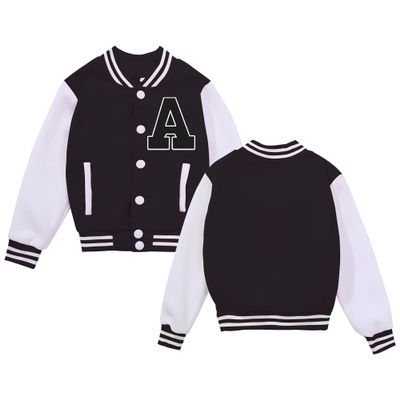 NICNZQI Kids Varsity Jacket Girls Baseball Jacket Boys Bomber Outwear with Pocket Coat