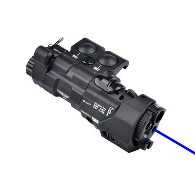 Nylon ML C1+ Box Visable Laser Sight,with IR Laser+Red/Green/Blue Laser Sight+IR Fill Light+Momentary/Constant Modes/Strobe Modes Whitelight LED 220 Lumens Flashlight,fit 20mm Rail (Blue Laser BK)