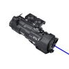 Nylon ML C1+ Box Visable Laser Sight,with IR Laser+Red/Green/Blue Laser Sight+IR Fill Light+Momentary/Constant Modes/Strobe Modes Whitelight LED 220 Lumens Flashlight,fit 20mm Rail (Blue Laser BK) view 1