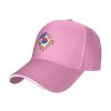 Hand Tear Flag of South Korea Baseball Cap for Men Women Adjustable Funny Dad Hat Pink view 1