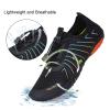 YALOX Water Shoes Men's Women's Swim Shoes Outdoor Beach Barefoot Quick-Dry Aqua Pool Socks Swimming Yoga Surfing Exercise(A03-Black,48EU) view 2