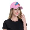 Flag of Sioux Falls, South Dakota Baseball Cap for Men Women Adjustable Funny Dad Hat Pink view 3