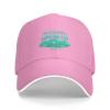 QIZYOQA International Surfing Day Fonts and Surfboards Baseball Cap for Men Women Adjustable Funny Dad Hat Pink view 2