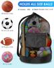 Heavy Duty Soccer Ball Net Bag(100L Extra Large Capacity 10-12Balls), Drawstring Mesh Ball Bag with Zipper Pocket, Sports Equipment Storage Organizer Hold for Gym, Beach, Cloth, Swimming Gears (1) view 2