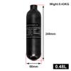TUXING New Model 4500Psi Carbon Fiber Air Tank,0.48L/480CC/29Cu in Pcp Air Tank,HPA Composite Cylinder for PCP Airgun Charging System Paintball Fill Station view 2