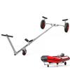 FAJOME Adjustable Boat Trailer Dolly, Carbon Steel Inflatable Boat Trailer Mover, 15'' Pneumatic Tires & Nonslip Support Bracket, for Moving Kayak Motorboat Fishing Boat view 1