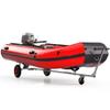 FAJOME Adjustable Boat Trailer Dolly, Carbon Steel Inflatable Boat Trailer Mover, 15'' Pneumatic Tires & Nonslip Support Bracket, for Moving Kayak Motorboat Fishing Boat view 2