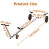 FAJOME Adjustable Boat Trailer Dolly, Carbon Steel Inflatable Boat Trailer Mover, 15'' Pneumatic Tires & Nonslip Support Bracket, for Moving Kayak Motorboat Fishing Boat view 3