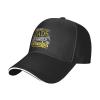 One of The Best Dads Get Promoted to Grandpa Baseball Cap for Men Women Adjustable Funny Dad Hat Black view 1