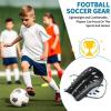 ADEGARI Soccer Shin Guards for Kids Youth, 2 Pairs Breathable Shin Pads for Boys Girls Teens Adults, Lightweight Football Equipment Cushion Protection for Men Women view 4