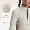 baleaf Girls Long Sleeve Shirts Fleece Jacket Fall Half Zip Pullover Kids Sweatshirts Athletic Thermal Top Oat Pink XS view 4