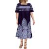 2023 Summer New Micronesia Muumuu Dress Fishtail Mini Dress Dinner Women's Puffed Sleeve Dress view 1