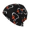 Leukemia Awareness Beanie Skull Cap Warm Knit Slouchy Hat for Women Men Black view 1