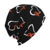 Leukemia Awareness Beanie Skull Cap Warm Knit Slouchy Hat for Women Men Black view 4