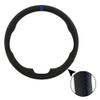 Car Streeing Wheel Cover for M-azda CX-3 CX3 CX-5 CX5 2017 2018 for M-azda 6 CX-9 Suede Braid for Steering Wheel Non-Slip-Blue view 1
